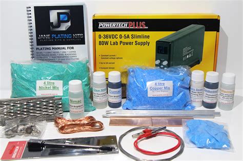 Electroplating kit - Silver Tank Plating Kit - 1.5 Gal Silver Plating Kits Caswell Silver is a new type of alkaline cyanide free silver plating solution that will plate over nickel, sterling silver, gold, rhodium, copper, brass and bronze. The system will provide uniform color consistency and even coverage...